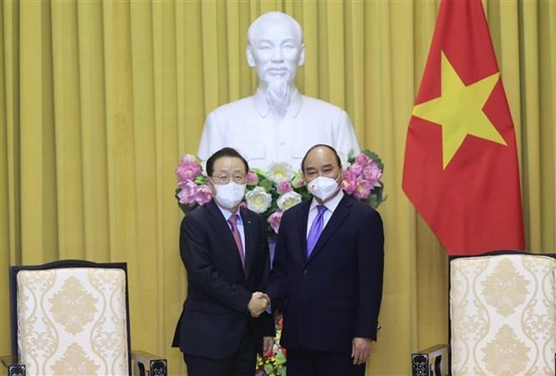 President meets Korea Credit Guarantee Fund leader ảnh 1 President meets Korea Credit Guarantee Fund leader ảnh 1