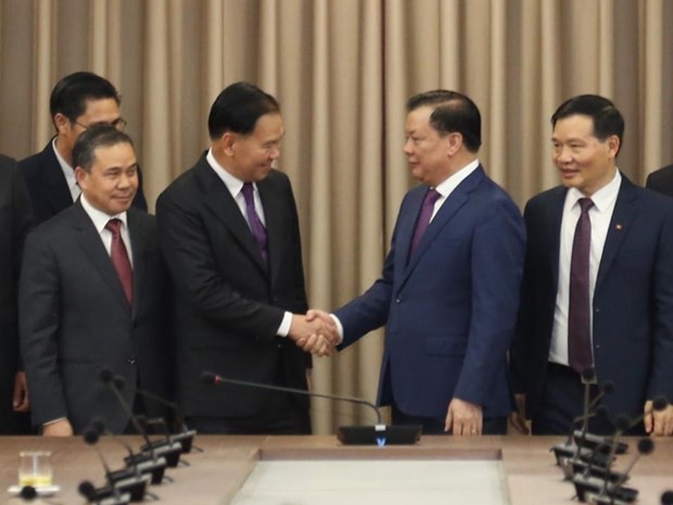 At the working session (Photo: VNA) At the working session (Photo: VNA)