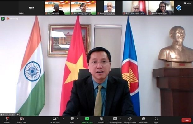 Vietnamese Ambassador to India Nguyen Thanh Hai speaks at the event. (Photo: VNA) Vietnamese Ambassador to India Nguyen Thanh Hai speaks at the event. (Photo: VNA)