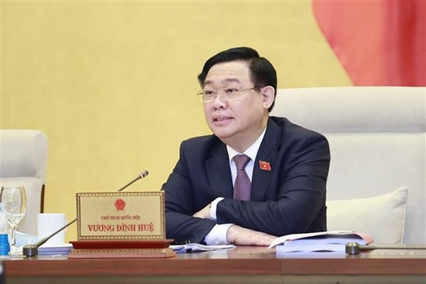 NA Chairman Vuong Dinh Hue speaks at the discussion of the NA Standing Committee on March 15. (Photo: VNA) NA Chairman Vuong Dinh Hue speaks at the discussion of the NA Standing Committee on March 15. (Photo: VNA)