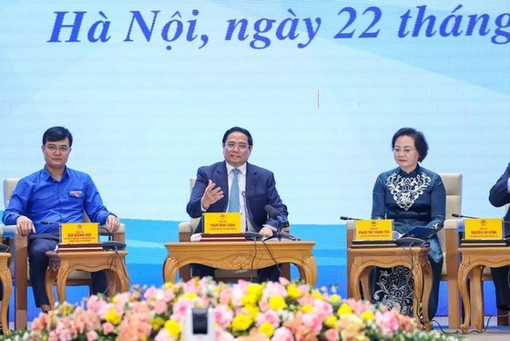 Prime Minister Pham Minh Chinh chairs a dialogue conference with young people (Photo: SGGP) Prime Minister Pham Minh Chinh chairs a dialogue conference with young people (Photo: SGGP)