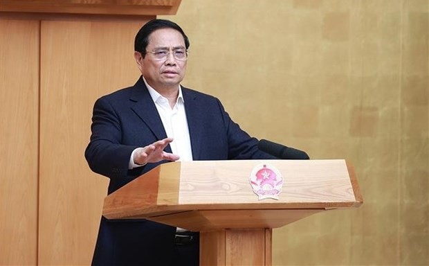 PM Pham Minh Chinh speaks at the event. (Photo: VNA) PM Pham Minh Chinh speaks at the event. (Photo: VNA)