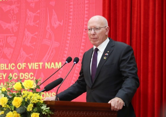 Australian Governor General David Hurley speaks at the meeting (Photo: SGGP) Australian Governor General David Hurley speaks at the meeting (Photo: SGGP)