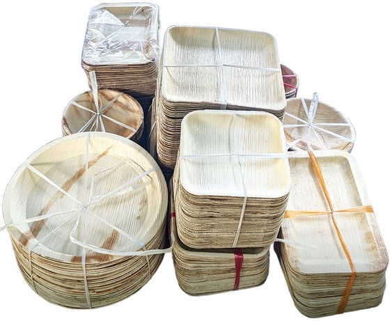 The products made of areca spathes The products made of areca spathes