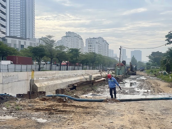 A project is in middle of construction