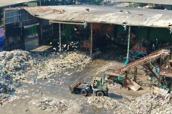 At a waste treatment plant in Cu Chi At a waste treatment plant in Cu Chi