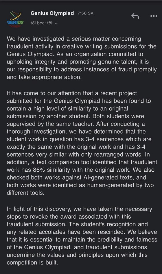 The feedback of the competition organizer is posted in Facebook The feedback of the competition organizer is posted in Facebook