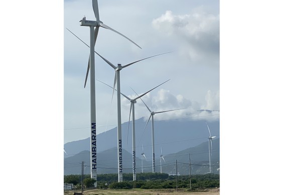 A wind power plant in Ninh Thuan Province