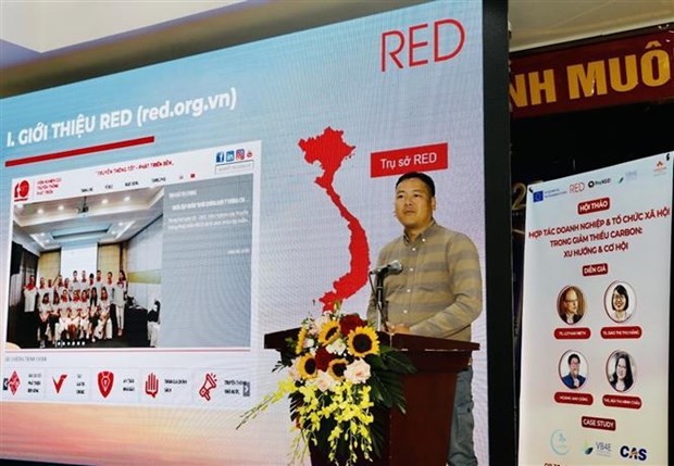 Tran Nhat Minh, Director of RED Communication speaks at the event (Photo: VNA) Tran Nhat Minh, Director of RED Communication speaks at the event (Photo: VNA)