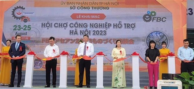 Delegates at the 2023 Hanoi Supporting Industry Fair opening ceremony, Hanoi, August 23 (Photo: VNA) Delegates at the 2023 Hanoi Supporting Industry Fair opening ceremony, Hanoi, August 23 (Photo: VNA)