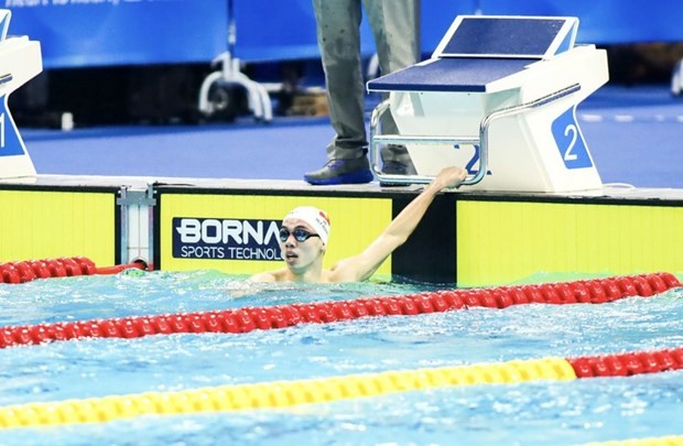 Swimmer Nguyen Huy Hoang at ASIAD 2023. (Photo: sggp.org.vn)