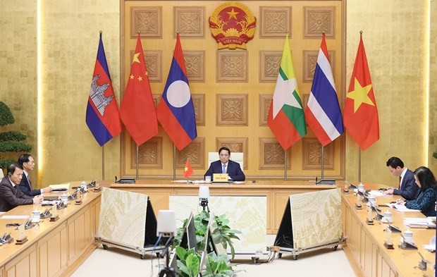 PM Pham Minh Chinh speaks at the fourth Mekong - Lancang Cooperation (MLC) Leaders’ Meeting via videoconference on December 25. (Photo: VNA) pm-pham-minh-chinh-speaks-at-the-fourth-mlc-leaders-meeting-4849.jpg
