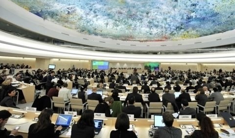 A meeting of the United Nations High Commissioner for Human Rights. (Photo: VNA) meeting-4187.jpg