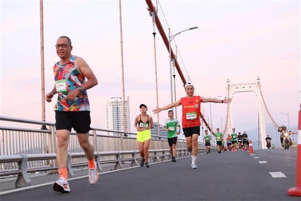 Runners at the Danang International Marathon 2023 (Photo: VNA) danang_marathon.jpg