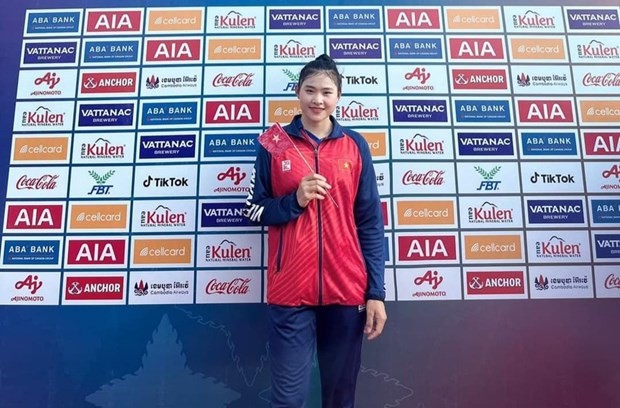 Canoeist Diep Thi Huong (Photo: VNA) huong.jpg