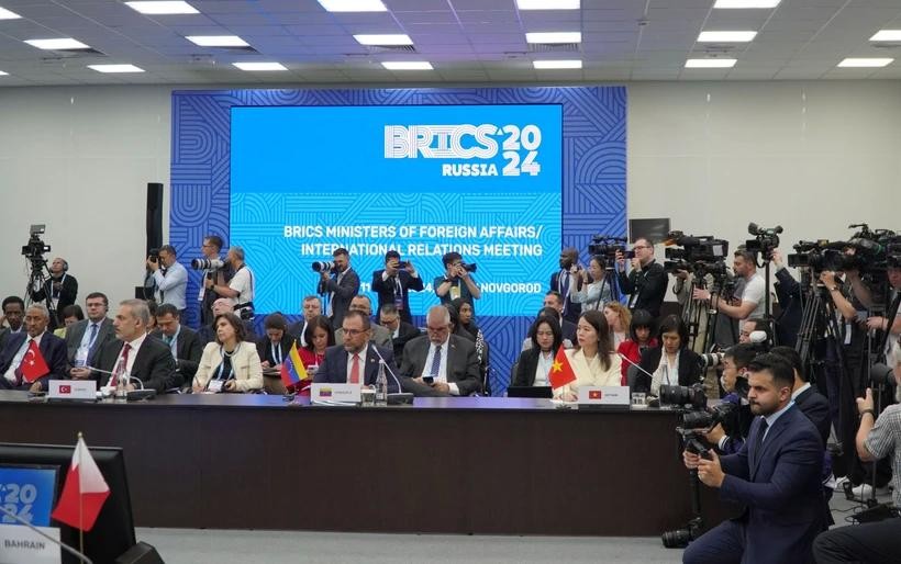 At the dialogue (Photo: VNA) brics-5047.jpeg.webp