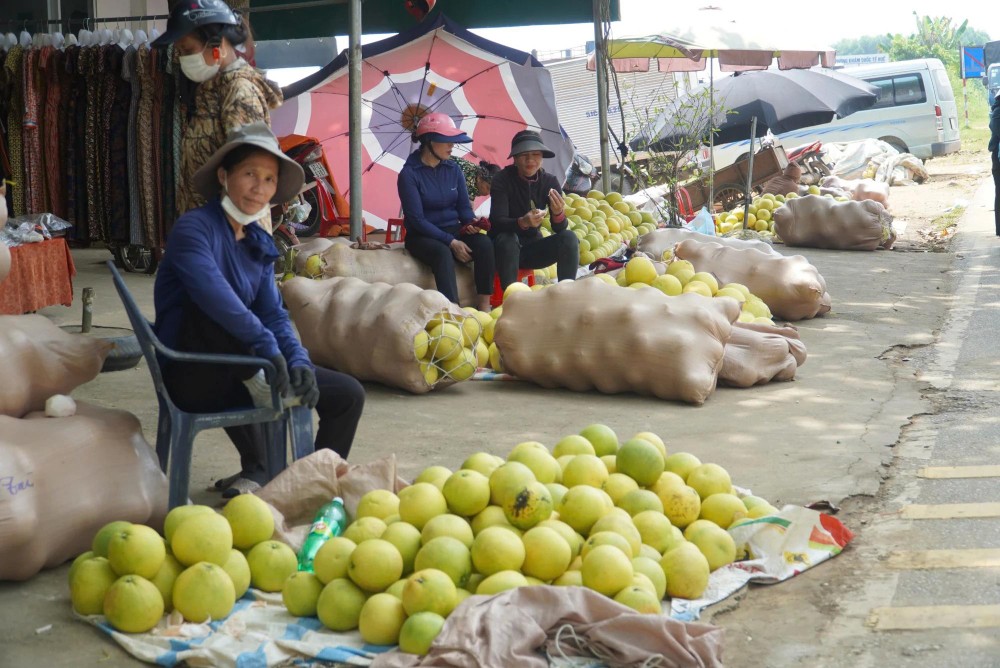 Huong Khe District known as the capital of Phuc Trach grapefruit buoi.webp
