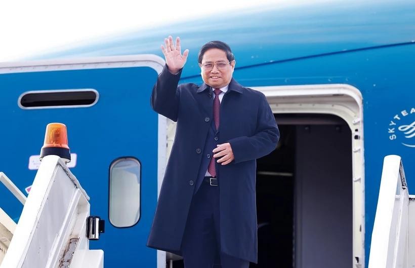 Prime Minister Pham Minh Chinh arrives in Kazan city of Russia (Photo: VNA) pham-minh-chinh-828.jpg.webp