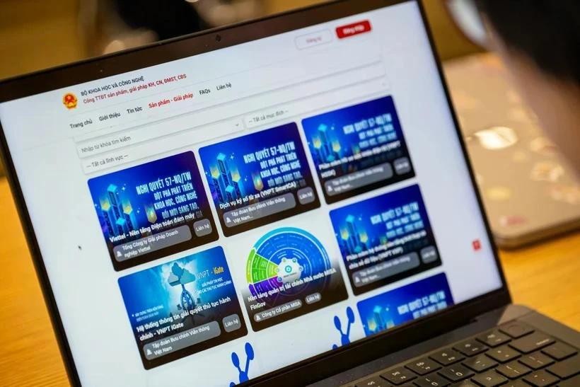 The national digital portal nq57.most.gov.vn (Photo: VNA) bo-khoa-hoc-va-cong-nghe-6.jpg