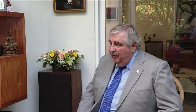 Judge Ricardo Alfredo Sodi Cuellar, President of the State of Mexico’s Court of Justice. (Photo: VNA) vna-potal-135-nam-ngay-sinh-chu-tich-ho-chi-minh-hinh-anh-bac-trong-ky-uc-ban-be-my-latinh-8035020.jpg