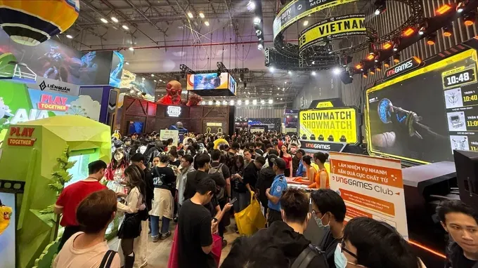 A corner of the Vietnam GameVerse 2025 space, with the event running through to the end of May 27, 2025. img-1664-5530-4822.jpg