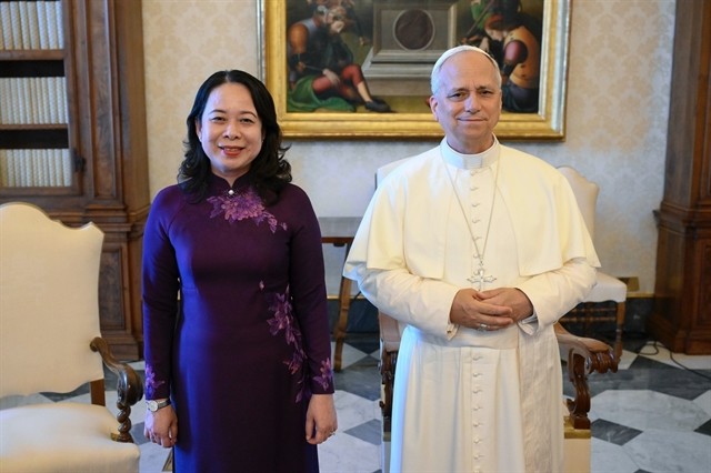 Vice President Vo Thi Anh Xuan meets with Pope Leo XIV — VNA/VNS Photo italy.pjg.jpg