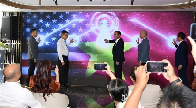 The launch of the Vietnam–US B2B e-commerce platform in HCMC on August 8. (Photo courtesy of the organiser) 442412-img-1497.jpg