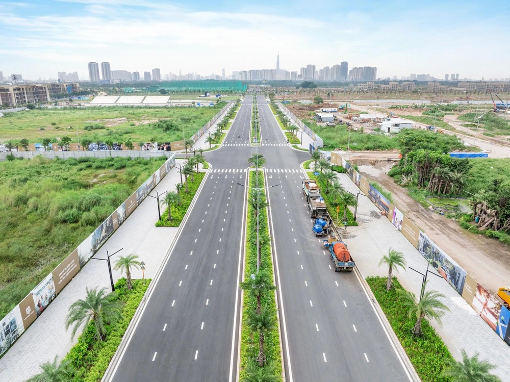 The Thoi An - Thanh Xuan inter-ward road in the construction project duong-lien-phuong-xuyen-tam-the-global-city.jpg