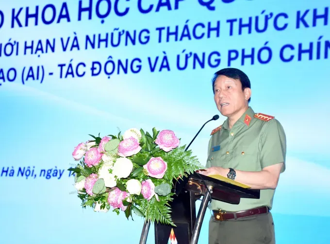 Minister of Public Security General Luong Tam Quang highlights the critical and breakthrough role of artificial intelligence (AI) quang.jpg