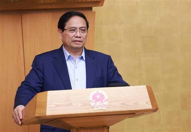 Prime Minister Pham Minh Chinh chairing the Government's meeting on October 5 (Photo: VNA) vna-potal-thu-tuong-chu-tri-phien-hop-chinh-phu-thuong-ky-thang-9-nam-2025-8317866.jpg
