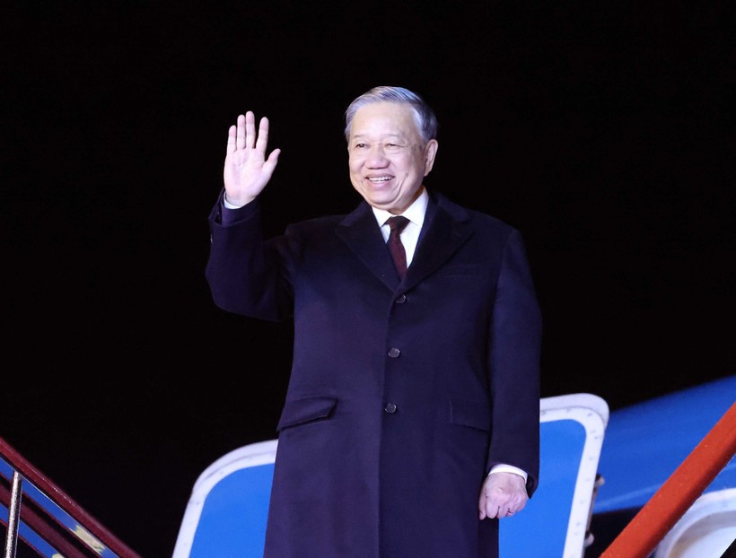 General Secretary of the Communist Party of Vietnam Central Committee To Lam leaves Pyongyang, concluding his state visit to the Democratic People's Republic of Korea. (Photo: VNA) party-chief.jpg