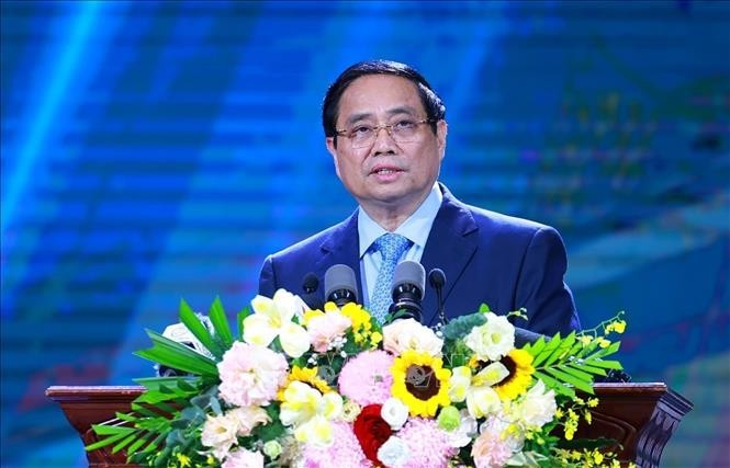 Prime Minister Pham Minh Chinh speaks at the 5th National Press Awards on combating corruption, wastefulness, and negative phenomena 2024–2025 in Hanoi on October 30, 2025. (Photo: VNA) pmc.jpg