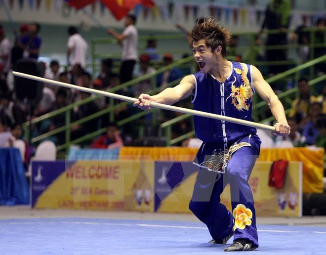 Wushu artist Pham Quoc Khanh (Photo: VNA)