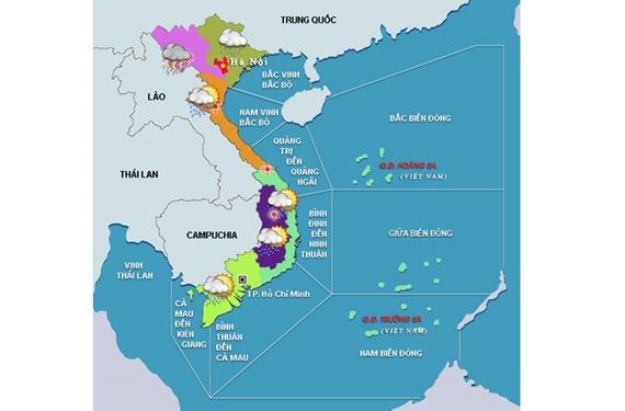 Tropical low depression will enter the East Sea