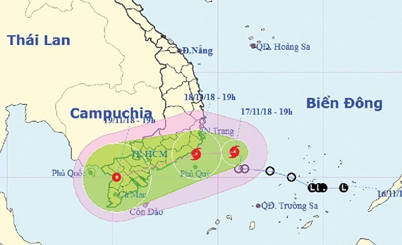 Typhoon Toraji heading to south 