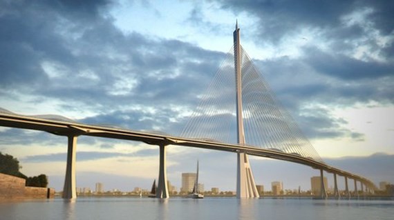 Can Gio Bridge shaped like mangrove