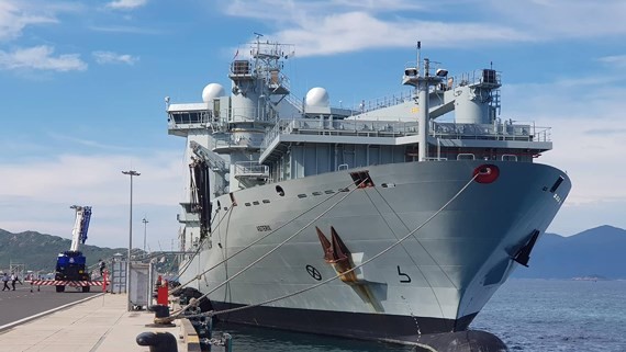 The multi-role patrol frigate of Royal Canadian Navy HMCS Regina