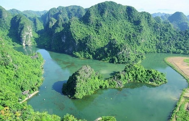 The Trang An Landscape Complex, a famous tourist destination in Ninh Binh province (Photo: VNA)