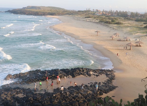 Xep beach, a tourist destination in Phu Yen province (Photo: VNA)