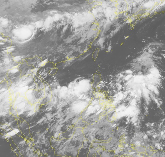 Satellite map for the low-pressure zone