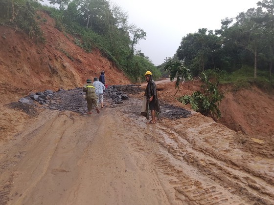 Debris in the path to Defense Economics Division 337 landslide has been removed