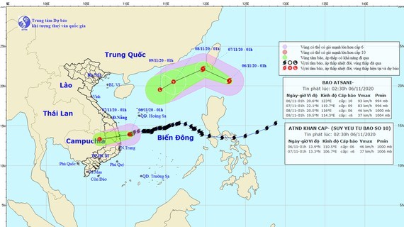 New storm Atsani forms in the northeast of Philippines as of this early morning