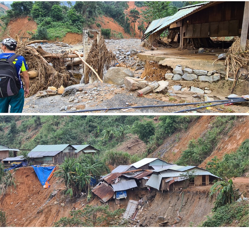 Phuoc Loc Commune chaos after storm, landside, flashflood