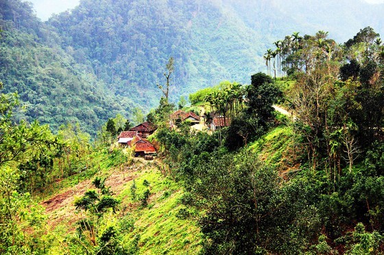 Ethnic minority villages built on mountains in Central Vietnam  ảnh 2