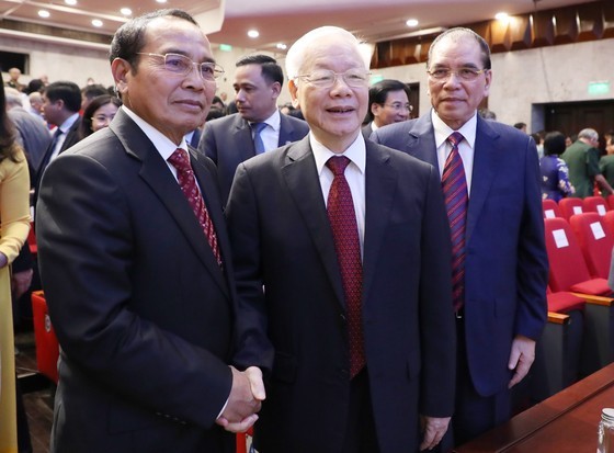 Ceremony held to mark 60th founding anniversary of Vietnam-Laos diplomatic ties ảnh 5 Ceremony held to mark 60th founding anniversary of Vietnam-Laos diplomatic ties ảnh 5