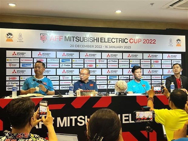 At the press conference (Photo: VNA)