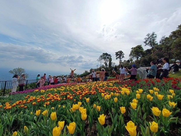 Visitors to Ba Den Mountain in Tay Ninh province (Photo: VNA) Visitors to Ba Den Mountain in Tay Ninh province (Photo: VNA)