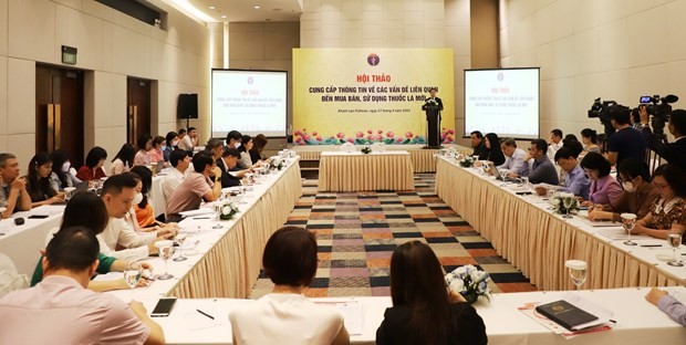 The seminar in Hanoi on April 27 (Source: suckhoedoisong.vn)