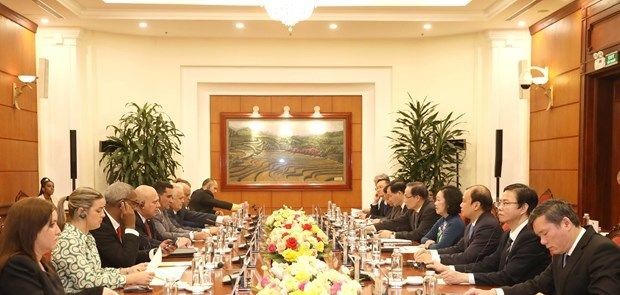 At the talks (Photo: VNA)