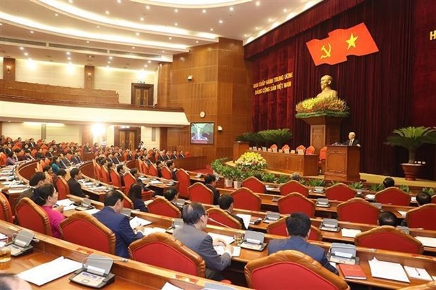 Party General Secretary Nguyen Phu Trong addresses the mid-term meeting of the 13th Party Central Committee on May 17. (Photo: VNA) Party General Secretary Nguyen Phu Trong addresses the mid-term meeting of the 13th Party Central Committee on May 17. (Photo: VNA)